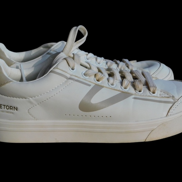Tretorn White and Tan Sneakers - Picture 2 of 6